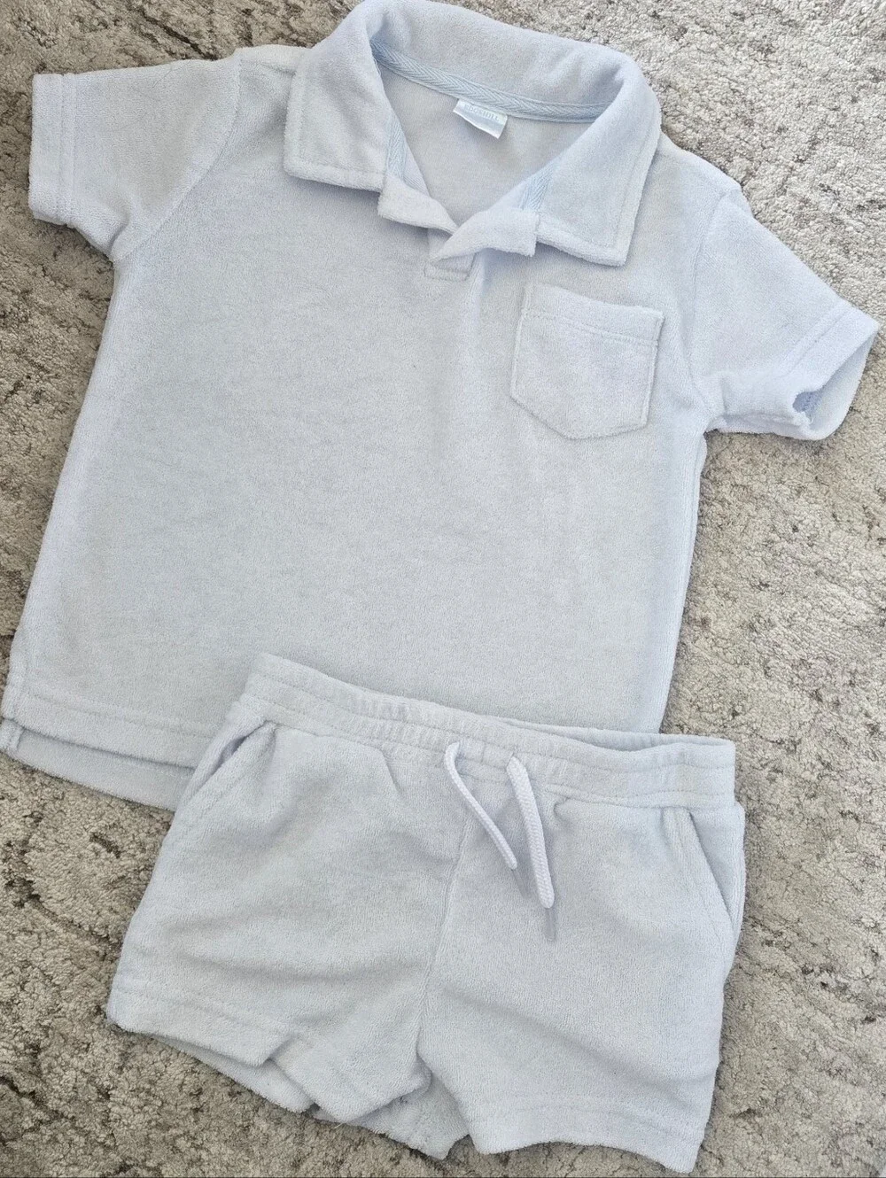 Edgehill Collection - Toddler Boy - Light Blue Terry Set